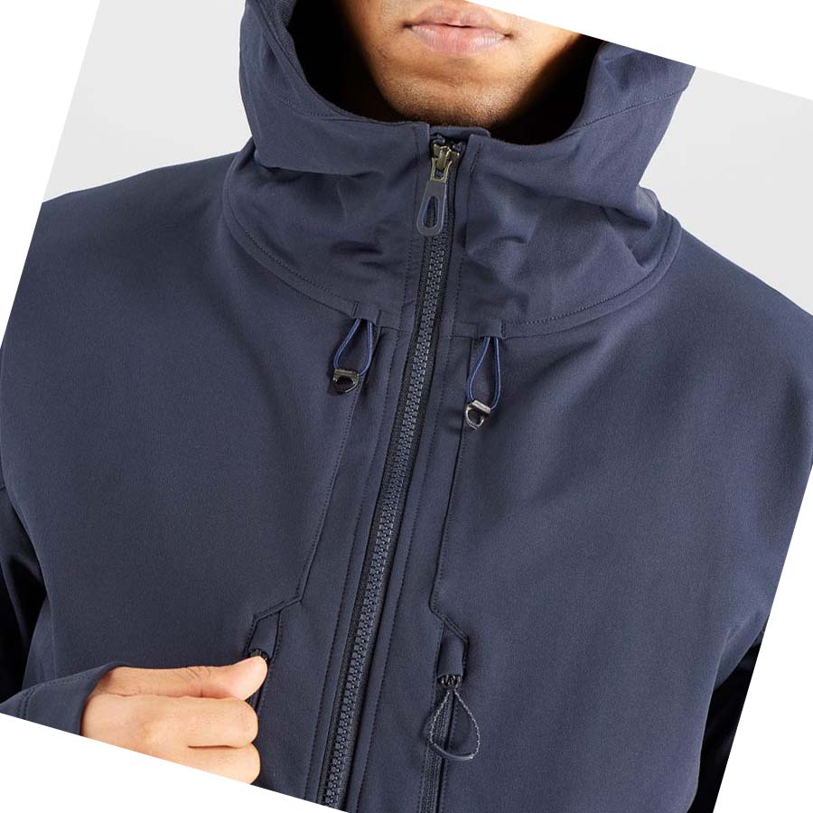 Chaquetas Salomon OUTPEAK SOFTSHELL Hombre Azul Marino | MX 3256SGL